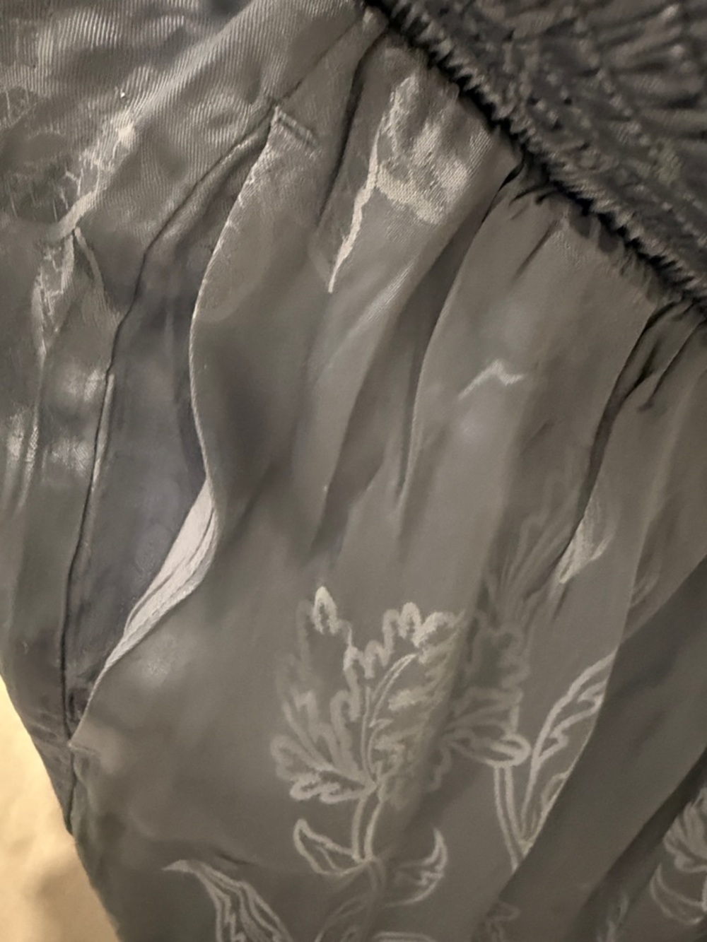 Anthropologie Dusty Blue Floral Harem - Picture 5 of 9
